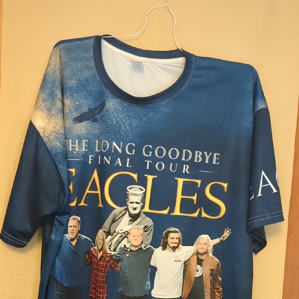 The Eagles The Long Goodbye Final Tour All Over Print 2023 Shirt Size XL